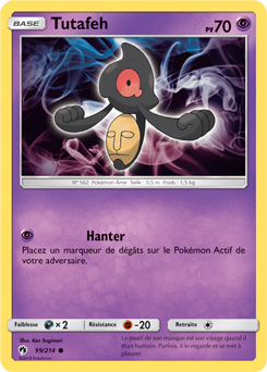 Carte Pokémon Tutafeh 99/214 de la série Tonnerre Perdu en vente au meilleur prix