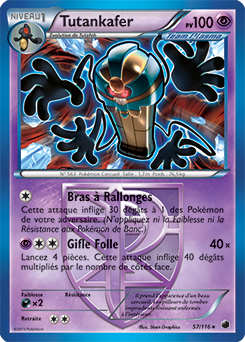 Carte Pokémon Tutankafer 57/116 de la série Glaciation Plasma en vente au meilleur prix