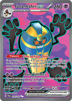 Carte Pokémon Tutankafer ex 224/182 de la série Faille Paradoxe en vente au meilleur prix