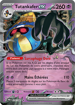 Carte Pokémon Tutankafer ex 76/182 de la série Faille Paradoxe en vente au meilleur prix