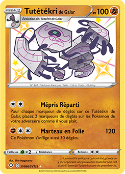 Carte Pokémon Tutétékri de Galar SV066/SV122 de la série Destinées Radieuses en vente au meilleur prix