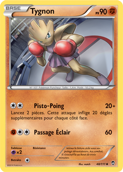 Carte Pokémon Tygnon 48/111 de la série Poings Furieux en vente au meilleur prix