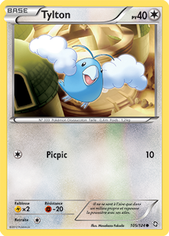 Carte Pokémon Commune Tylton 105/124 de la série Dragons Éxaltés