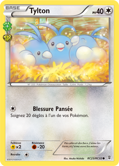 Carte Pokémon Commune Tylton RC23/RC32 de la série Générations