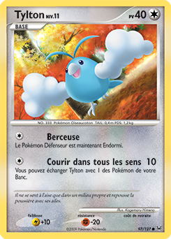 Carte Pokémon Tylton 97/127 de la série Platine en vente au meilleur prix