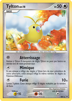 Carte Pokémon Tylton SH5 de la série Platine en vente au meilleur prix