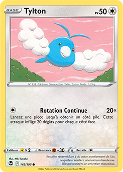 Carte Pokémon Tylton 142/195 de la série Tempête Argentée en vente au meilleur prix