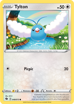 Carte Pokémon Tylton 048/073 de la série La Voie du Maître en vente au meilleur prix