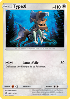 Carte Pokémon Type:0 183/236 de la série Éclipse Cosmique en vente au meilleur prix