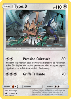 Carte Pokémon Type:0 89/111 de la série Invasion Carmin en vente au meilleur prix