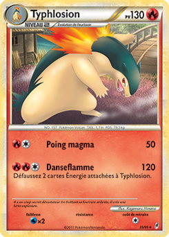 Carte Pokémon Typhlosion 35/95 de la série Appel des Légendes en vente au meilleur prix