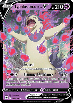 Carte Pokémon Typhlosion de Hisui V 053/189 de la série Astres Radieux en vente au meilleur prix
