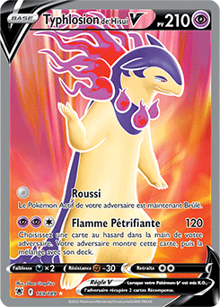 Carte Pokémon Typhlosion de Hisui V 169/189 de la série Astres Radieux en vente au meilleur prix