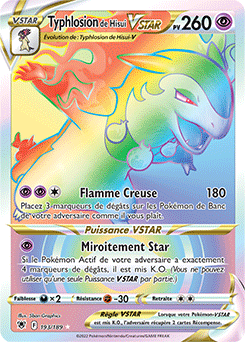 Carte Pokémon Typhlosion de Hisui VSTAR 193/189 de la série Astres Radieux en vente au meilleur prix