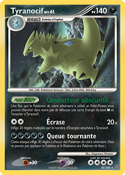 Carte Pokémon Rare Tyranocif 30/100 de la série Tempête