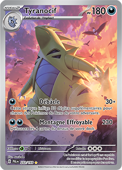 Carte Pokémon Tyranocif 222/193 de la série Évolutions à Paldea en vente au meilleur prix