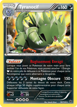 Carte Pokémon Tyranocif 56/124 de la série Impact des Destins en vente au meilleur prix