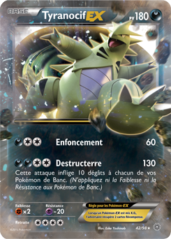 Carte Pokémon Pokémon EX Tyranocif EX 42/98 de la série Origines Antiques