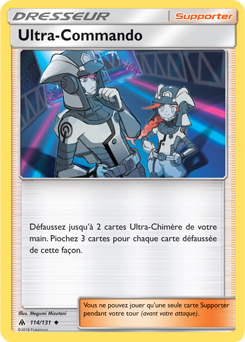Carte Pokémon Peu commune Ultra-Commando 114/131 de la série Lumière Interdite