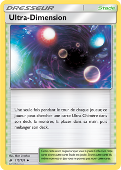 Carte Pokémon Peu commune Ultra-Dimension 115/131 de la série Lumière Interdite