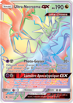 Carte Pokémon Ultra-Necrozma GX 140/131 de la série Lumière Interdite en vente au meilleur prix