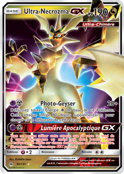 Carte Pokémon Ultra-Necrozma GX 95/131 de la série Lumière Interdite en vente au meilleur prix