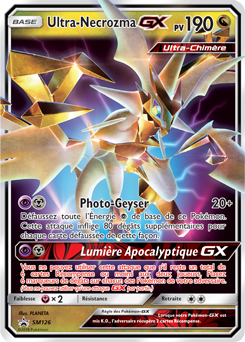 Carte Pokémon Promo Ultra Necrozma GX SM126 de la série Promos Soleil et Lune