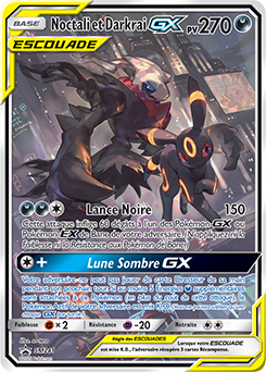 Carte Pokémon Promo Umbreon & Darkrai GX SM241 de la série Promos Soleil et Lune
