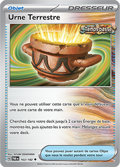 Carte Pokémon Peu commune Urne Terrestre 163/182 de la série Faille Paradoxe