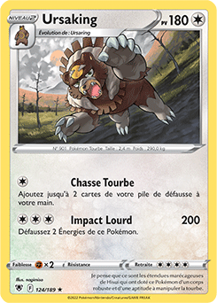 Carte Pokémon Ursaking 124/189 de la série Astres Radieux en vente au meilleur prix