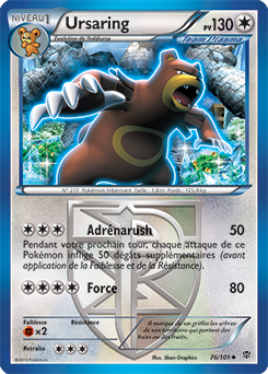 Carte Pokémon Ursaring 76/101 de la série Explosion Plasma en vente au meilleur prix