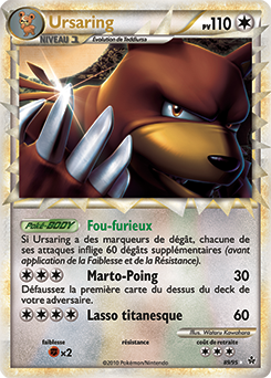 Carte Pokémon Ursaring 89/95 de la série Déchaînement en vente au meilleur prix