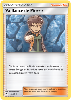 Carte Pokémon Vaillance de Pierre 53/68 de la série Destinées Occultes en vente au meilleur prix