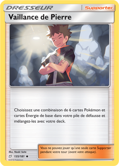 Carte Pokémon Vaillance de Pierre 135/181 de la série Duo de Choc en vente au meilleur prix