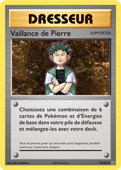 Carte Pokémon Vaillance de Pierre 74/108 de la série Évolutions en vente au meilleur prix