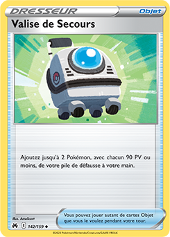 Carte Pokémon Peu commune Valise de Secours 142/159 de la série Zénith Suprême
