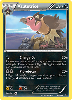 Carte Pokémon Vaututrice 69/98 de la série Pouvoirs Émergents en vente au meilleur prix