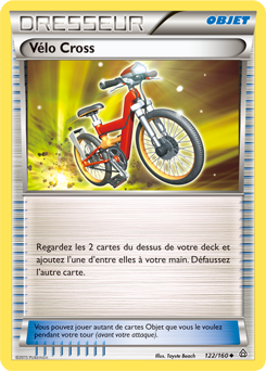 Carte Pokémon Peu commune Vélo Cross 122/160 de la série Primo Choc