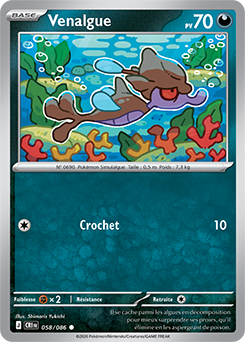 Carte Pokémon Venalgue 58/86 de la série Chaos Ascendant en vente au meilleur prix
