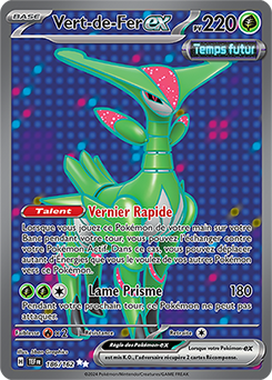 Carte Pokémon Vert-de-Fer ex 186/162 de la série Forces Temporelles en vente au meilleur prix