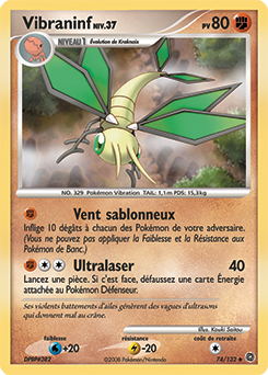 Carte Pokémon Peu commune Vibraninf 74/132 de la série Merveilles Secrètes
