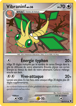 Carte Pokémon Peu commune Vibraninf 53/111 de la série Rivaux Émergents