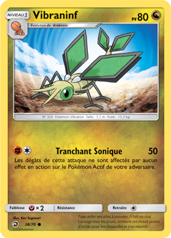 Carte Pokémon Commune Vibraninf 38/70 de la série Majesté des Dragons