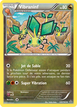 Carte Pokémon Vibraninf 109/160 de la série Primo Choc en vente au meilleur prix