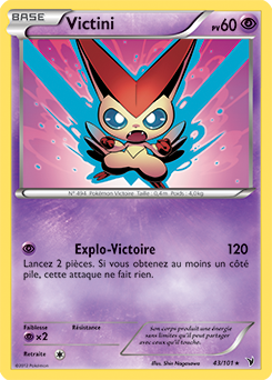 Carte Pokémon Victini 43/101 de la série Nobles Victoires en vente au meilleur prix