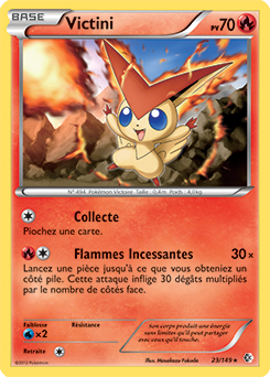 Carte Pokémon Victini 23/149 de la série Frantières Franchies en vente au meilleur prix