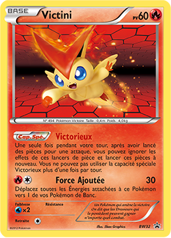 Carte Pokémon Victini BW32 de la série Promos Noir & Blanc en vente au meilleur prix