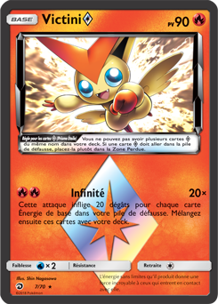 Carte Pokémon Victini 7/70 de la série Majesté des Dragons en vente au meilleur prix