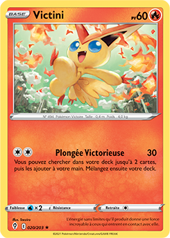Carte Pokémon Victini 20/203 de la série Évolution Céleste en vente au meilleur prix