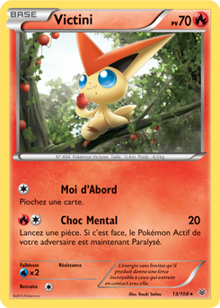 Carte Pokémon Victini 13/108 de la série Ciel Rugissant en vente au meilleur prix